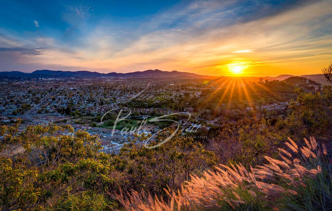 Beautiful Escondido Sunset Picture high Quality Fine Art Print Etsy