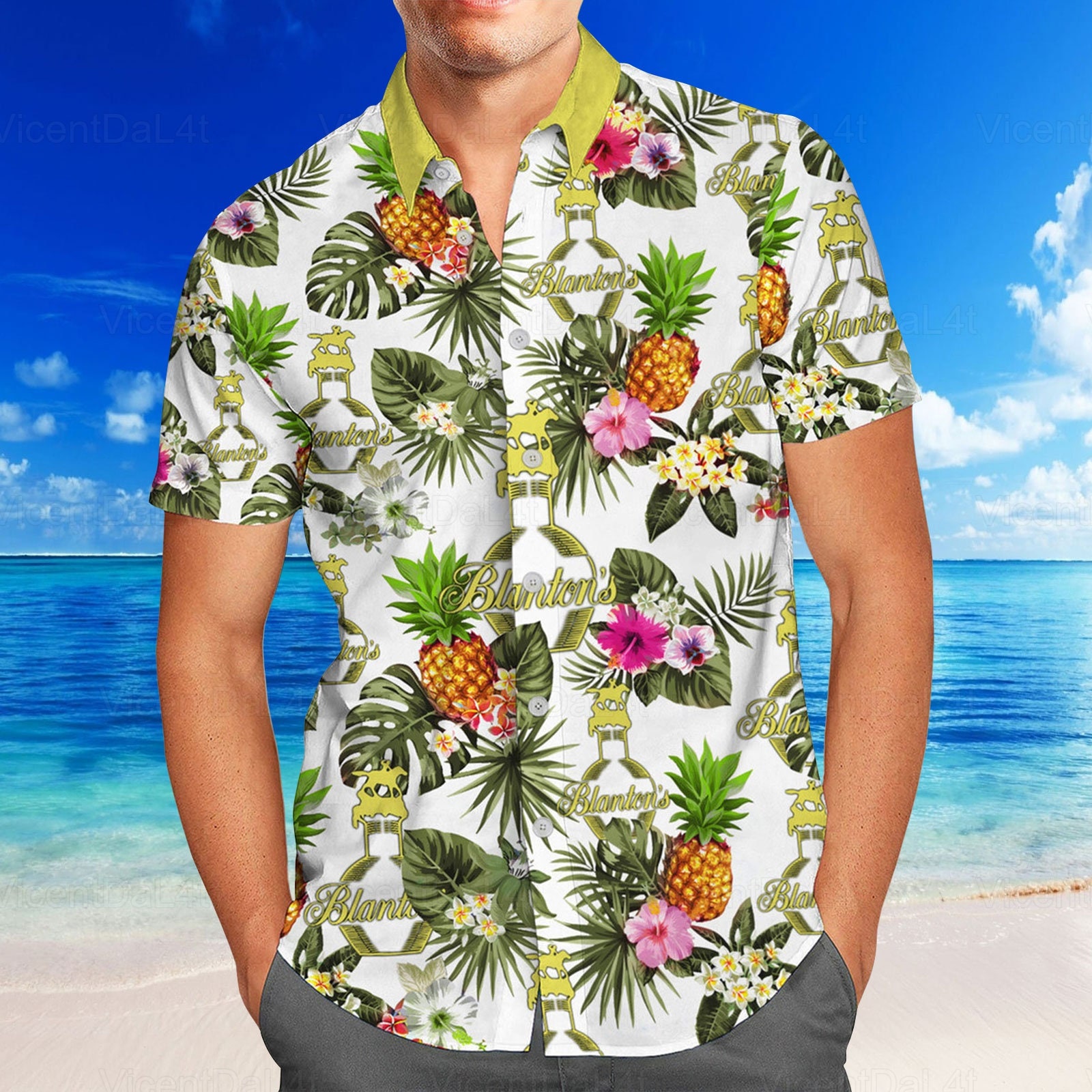 Blanton's Bourbon Hawaiian Shirt sold by Dari Heroic | SKU 41453557 ...
