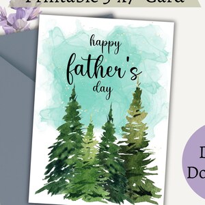 Tarjeta feliz del Día del Padre, Tarjeta de felicitación simple del Día del Padre, Tarjeta de felicitación simplista, Tarjeta interior en blanco del Día del Padre, Tarjeta para papá