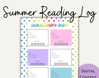 Seguimiento de lectura de verano para niños, Desafío de lectura para niños, Seguimiento del progreso de lectura, Actividades de verano, Tabla de lectura para niños