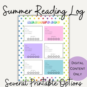 Seguimiento de lectura de verano para niños, Desafío de lectura para niños, Seguimiento del progreso de lectura, Actividades de verano, Tabla de lectura para niños