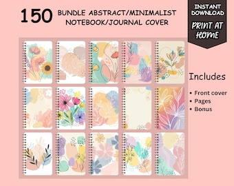 Floral Journal Cover,Notizbuch Cover,Blumen Journal,Geschenk für sie,personalisiertes Journal,Journal bedruckbar,Planer Cover Design,Digital Journal