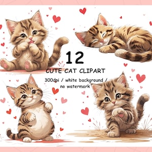 Cat Clip Art,Cartoon Cat Clip art,Sleeping Cat Clipart,Cat Clipart,Cat PNG,Cute cat Clipart,Sublimation Design, Black Cat Clipart