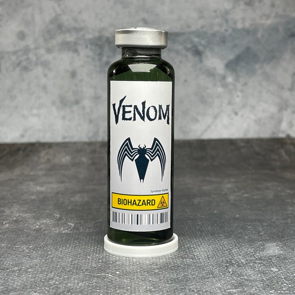 Fiole inspirée de VENOM Représentant le symbiote Venom pour fan art cosplay collection
