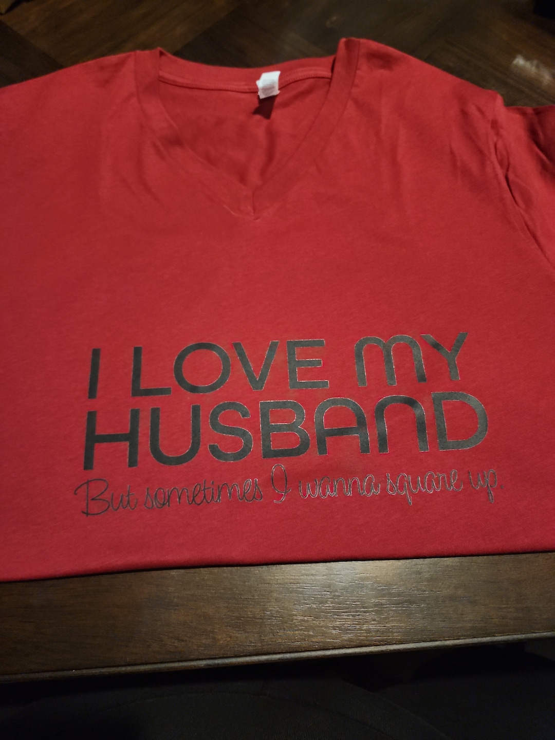 I Love My Husband Printed Comfy Long Tee main image 1