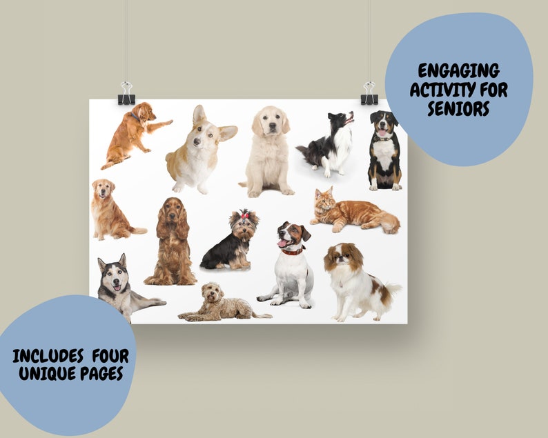 Dementia Find the Odd One Out, Printable Dementia Activity, Brain Games