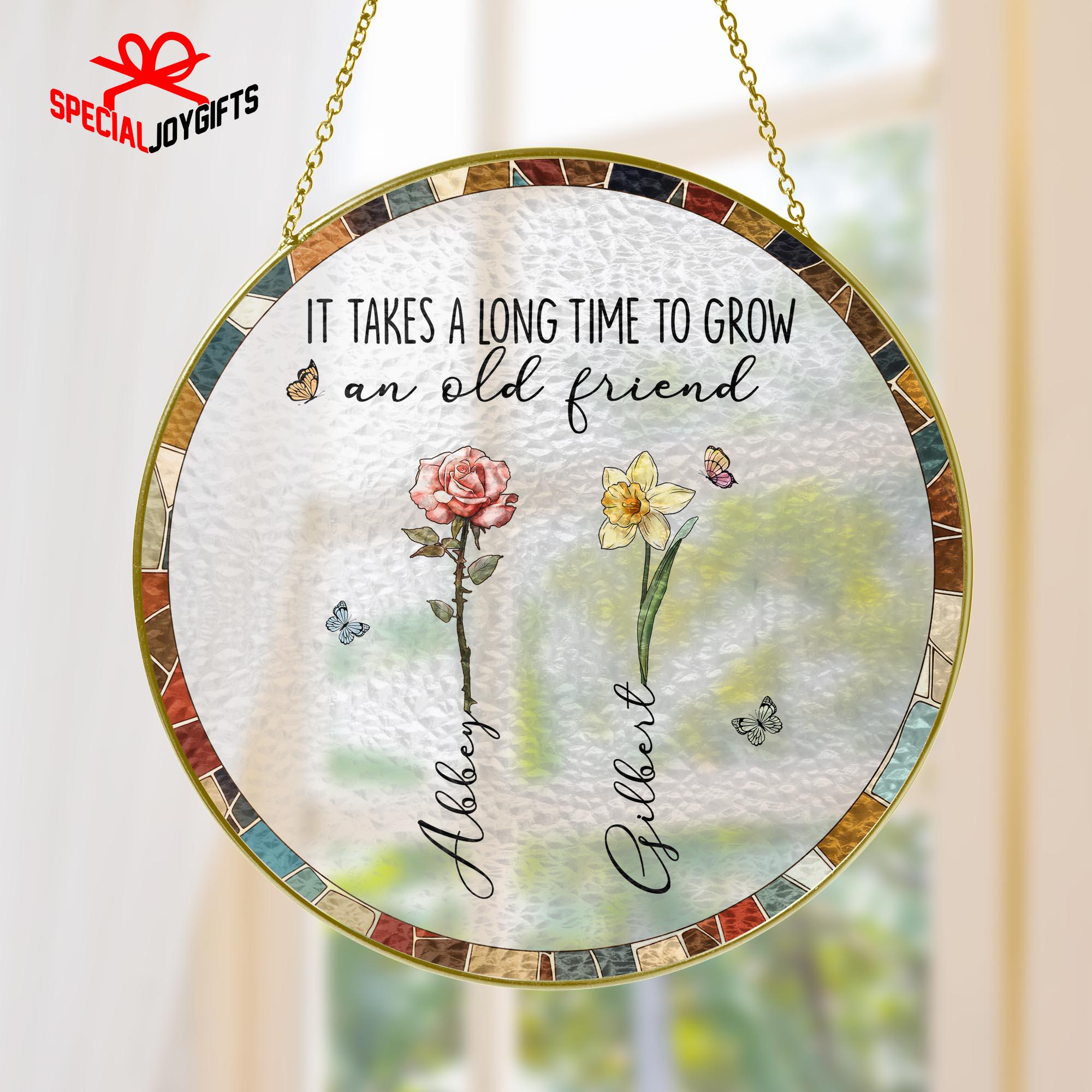 Best Friends Suncatcher, Custom Besties Forever, Sister Suncatcher, Soul Sisters Sun Catcher, Friendship Window Decor, Gift For Sister