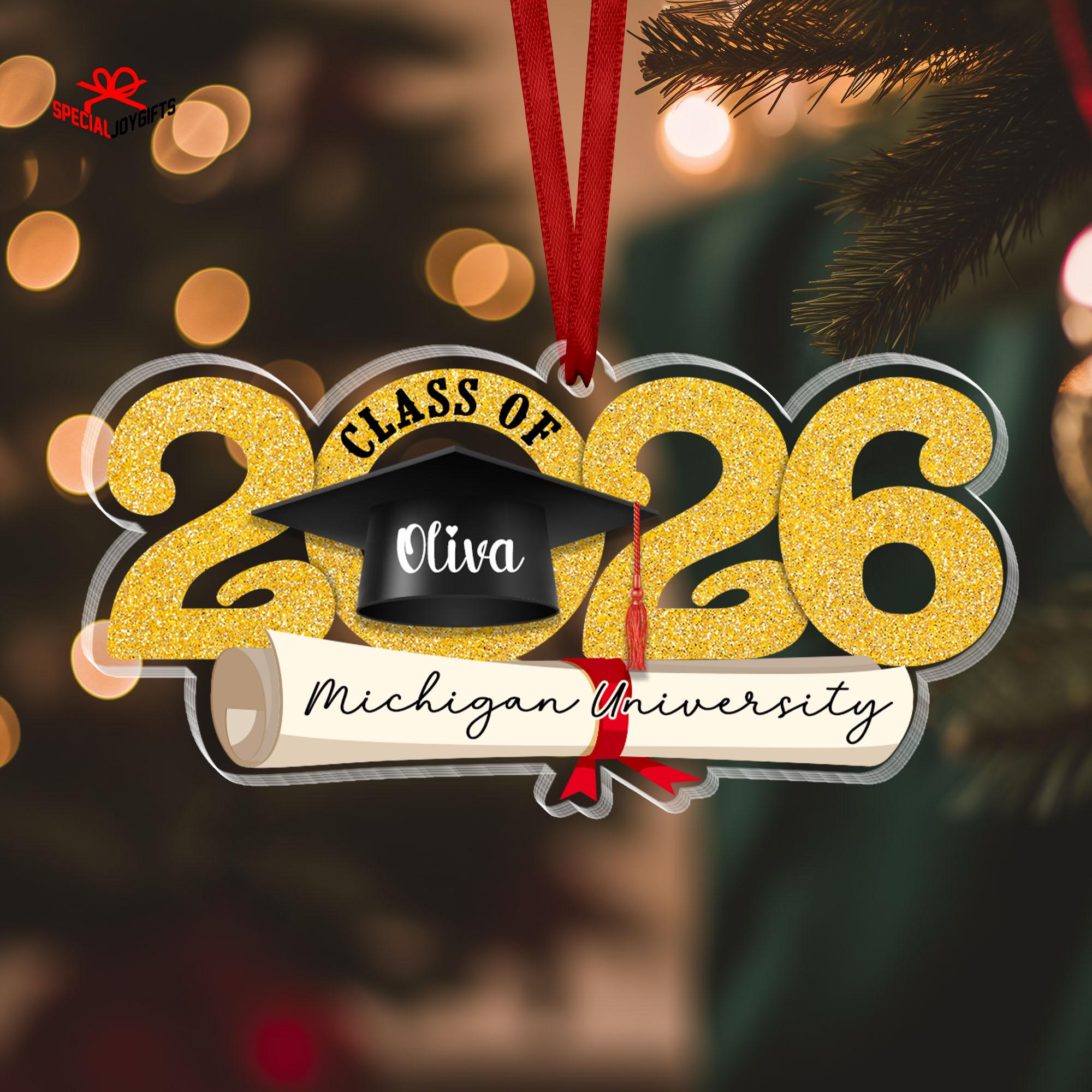 Personalized Graduation Ornament, Personalized Class of 2026 Ornament ...