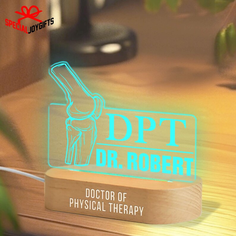Custom Doctor of Physical Therapy Night Light, DPT Degree Graduation ...