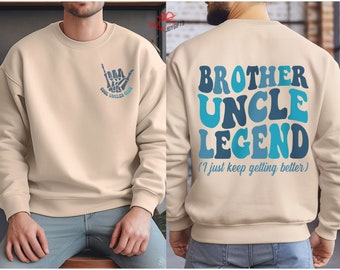 Cool Uncles Club Sweatshirt, Brother Uncle Legend, Uncle Shirt Gift, New Uncle Shirt, Uncle To Be Gift,Uncle Tia Shirt,Pregnancy Reveal Gift