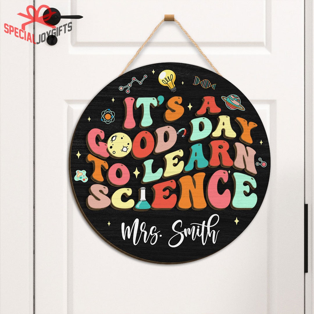 Personalized Science Teacher, Biology Teacher Gift, Teacher Door Sign ...