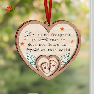 Miscarriage Wooden Ornament, Infant Loss Ornament, Baby Loss Gift,Miscarriage Memorial for Angel Baby, Sympathy Gift,Baby in Heaven Keepsake