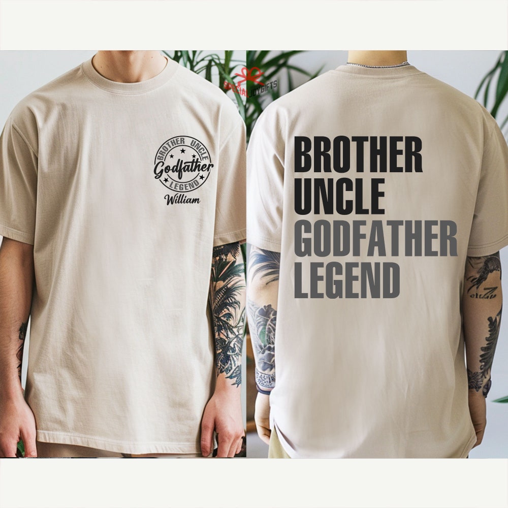 Godfather Shirt, Fathers Day Gift, Father'S Day Shirt,Personalized Godfather Gift, Funny Shirts For Dad, Dad Gift, Godfather To Be Gift Tshirtvibes