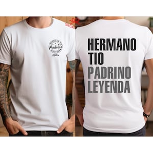 Personalized Spanish Godfather Gift, Fathers Day Gift, Dad Gift, Padrino Shirt, Funny Shirts For Dad, Godfather To Be Gift, Godfather Shirt