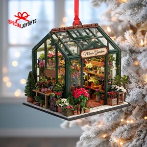 Hallmark Greenhouse Botanicals - Ornamento Natalizio Con Pianta E Messaggio 'You Grow Girl' - Decorazione Per Albero Di Natale, Resina, 3x3x1,8 Cm