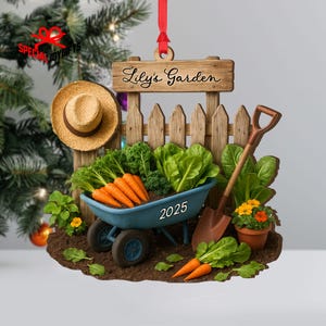 The Bridge Collection 3.5" Gardening Wheelbarrow Ornament - Mini
