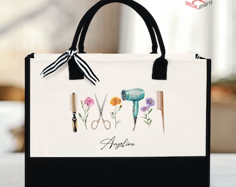 Haarstylist Tote Bag, Aangepaste Kapper Tas, Haarstylist Cadeau, Haar Dresser Tas, Trendy Haar Therapeut Tas, Cosmetologie Cadeau, Stylist Geschenken