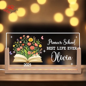 Personalized Pioneer School Desk Name Night Light, JW Pioneer School 2025 Gift, Pioneer Service School Gift, Custom JW Gifts, JW Keepsake