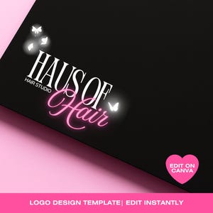 Logo Template, Lash Logo, Hair Logo, DIY Beauty Logo, MUA Makeup Logo, Nails Logo, Braid Logo, Vorgefertigtes Logo