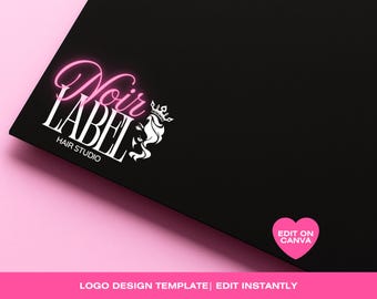 Logo Template, Lash Logo, Hair Logo, DIY Beauty Logo, MUA Makeup Logo, Nails Logo, Braid Logo, Premade custom Logo Design