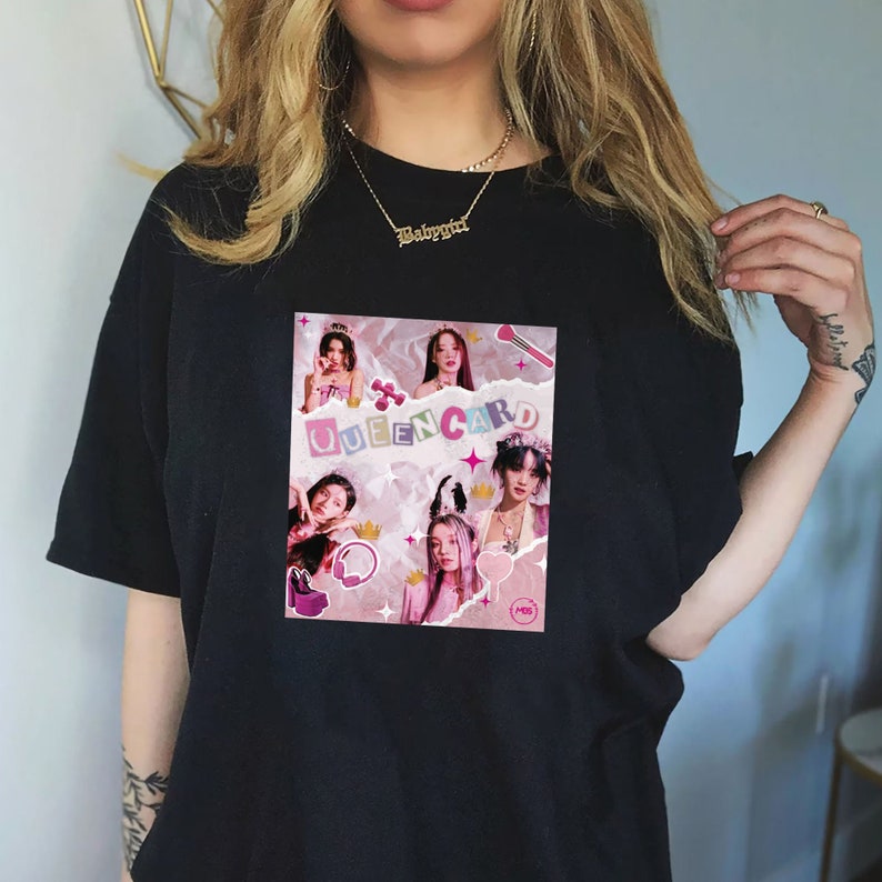 Collage Design of gidle in the Queencard Era T-shirt Gift - Etsy