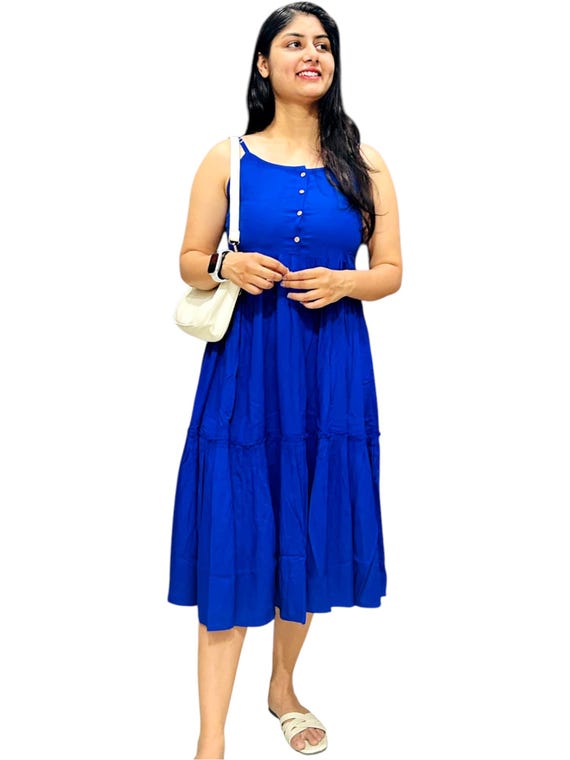 knee length tiered dress Girls 7-16 Speechless Knee Length Tiered Dress in Regular & Plus Size, Girl's, Size: XL, Blue