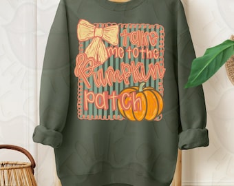 Take Me To The Pumpkin Patch | Fall | Pumpkin | Pumpkin Patch | PNG | Hand Drawn | Trending Fall Design | Digital Download