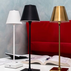 Rechargeable LED Table Lamp. Italian Design Etsy