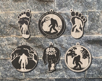 Bigfoot SVG, Big Foot SVG, Bigfoot Earrings SVG, Bigfoot Earrings Bundle Svg, Mountain Earring Svg, Glowforge Svg Files, Laser Cut Files