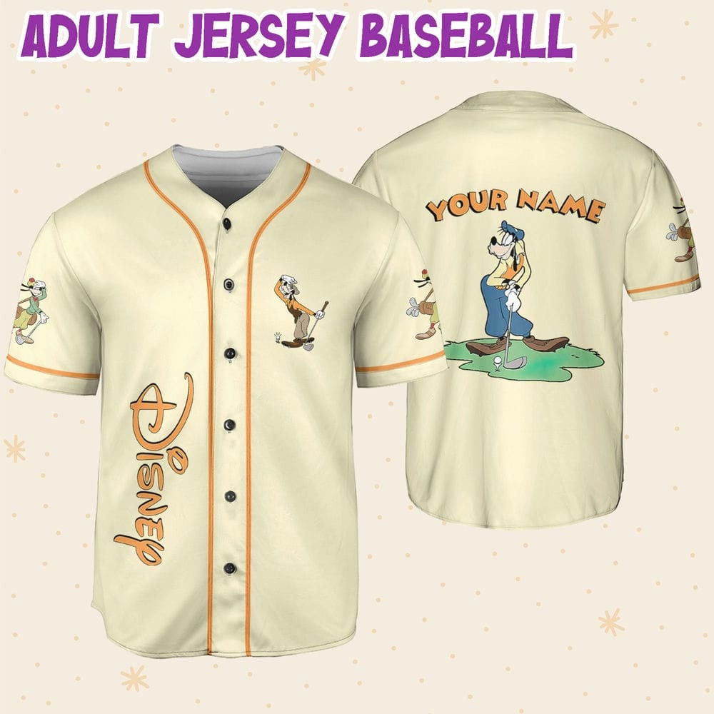 Discover Personnalisé Vintage Disney Dingo Baseball Jersey