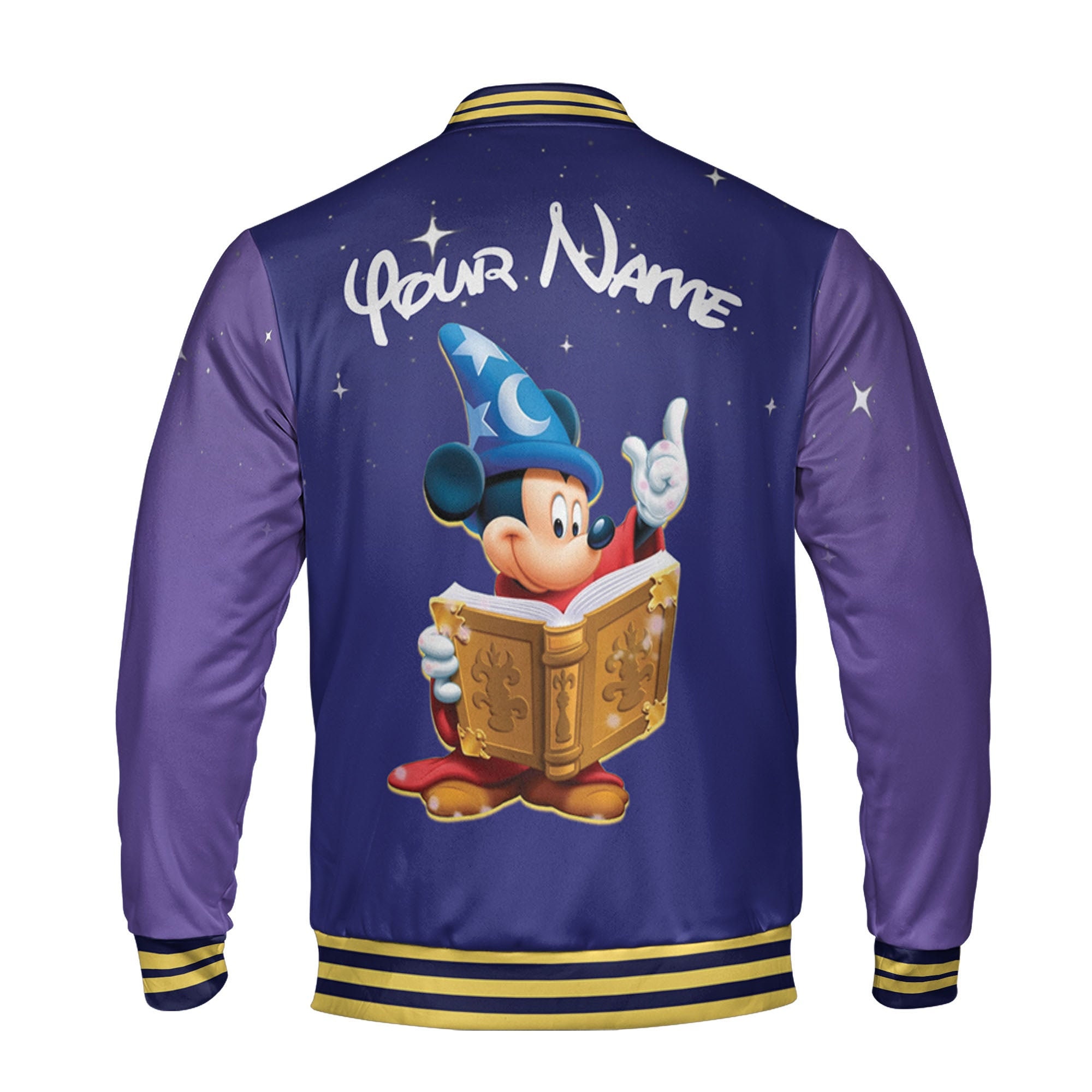 Discover Personalized Mickey Fantasia Disney Baseball Jacket