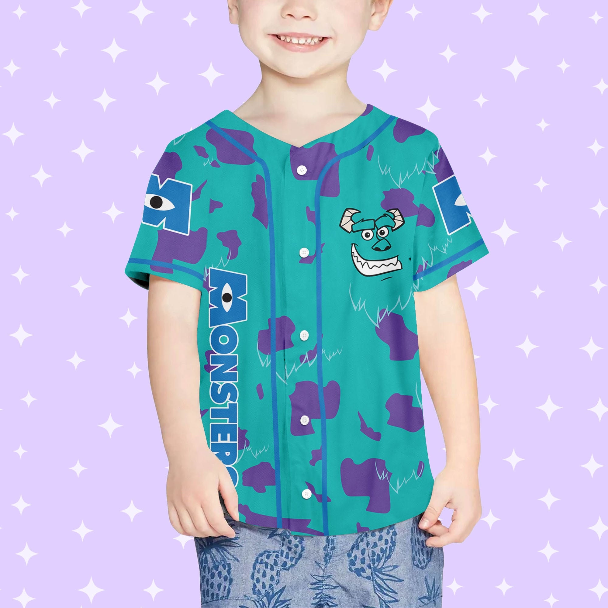 Personalized Disney Monsters Inc Cosplay Sully Texture Jersey Etsy
