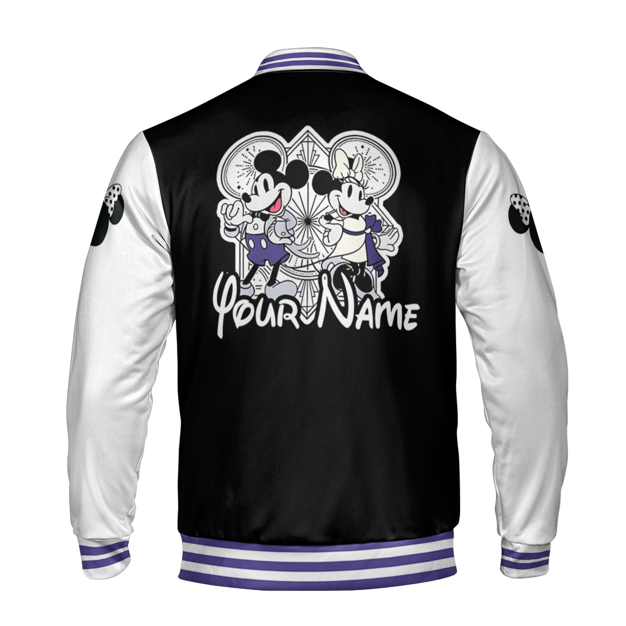 Discover Personalized Disney 100 Years Mickey And Minnie Disney Baseball Jacket
