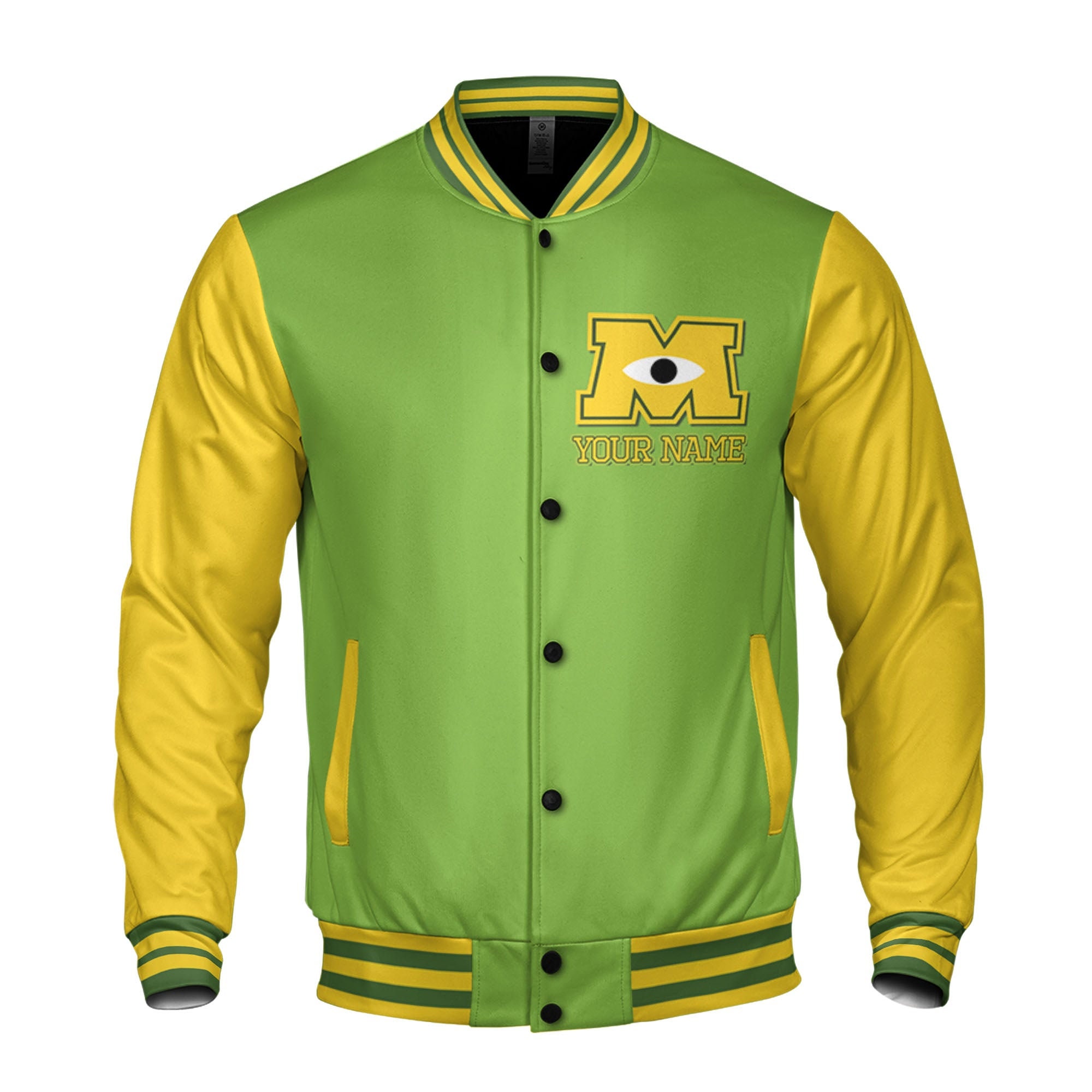 Discover Personalized Monster University OK Disney Baseball Jacket