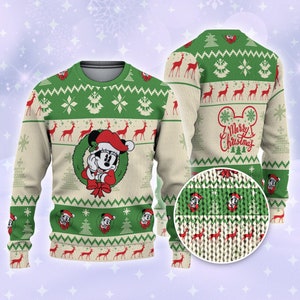 Hot Disney Version Minnie Mouse Disney x Louis Vuitton Ugly Sweater For Men  And Women - Binteez