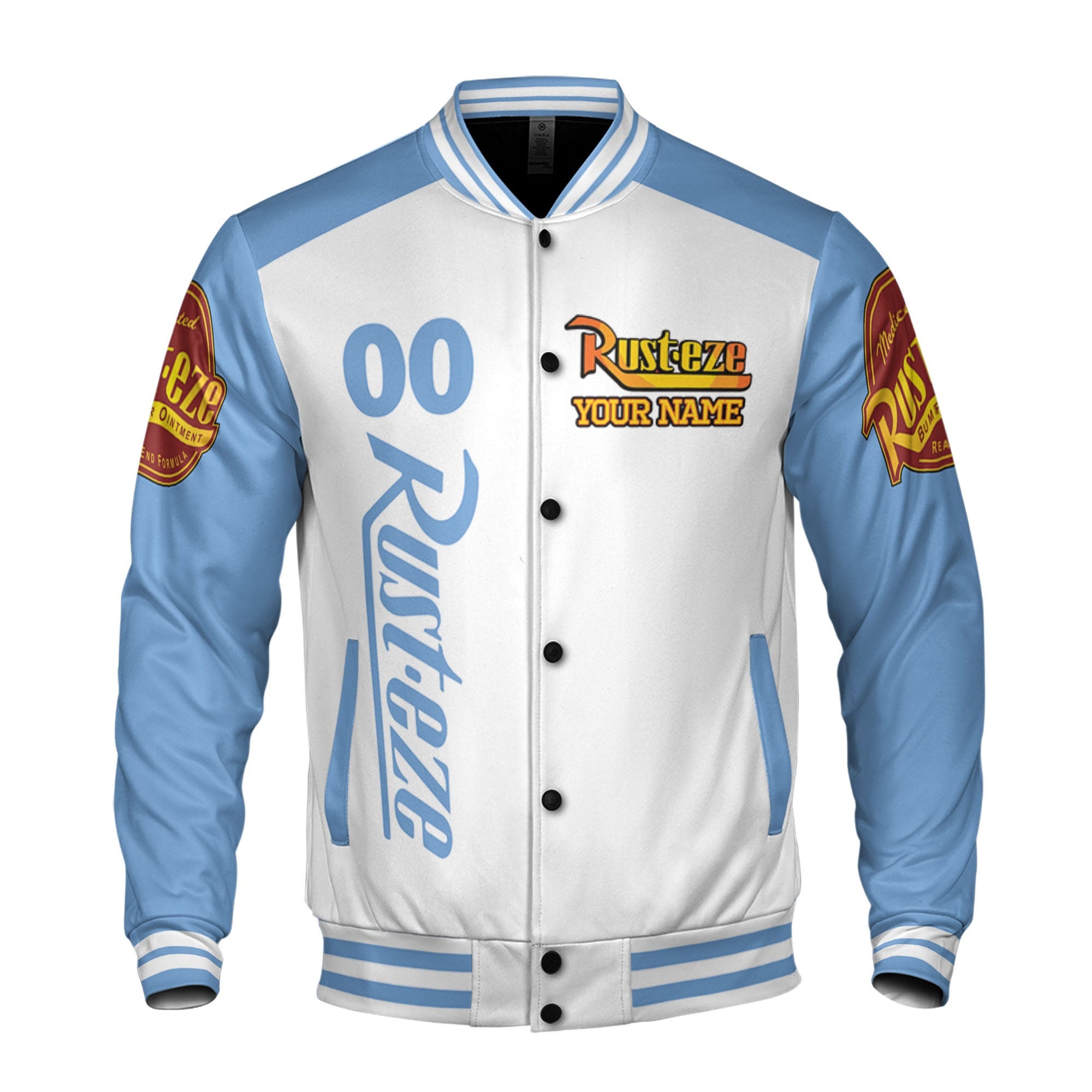 Discover Personalized Cars Team Sally Disney Baseball Jacket