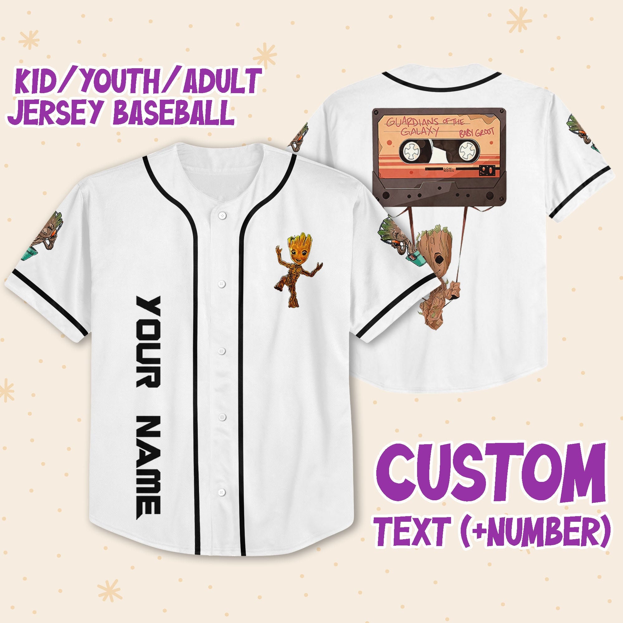 Guardians Of The Galaxy Baseball Jersey Design