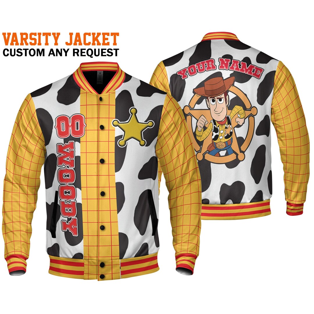Custom Toy Story Woody Baseball Jacket Matching Baseball Team Etsy