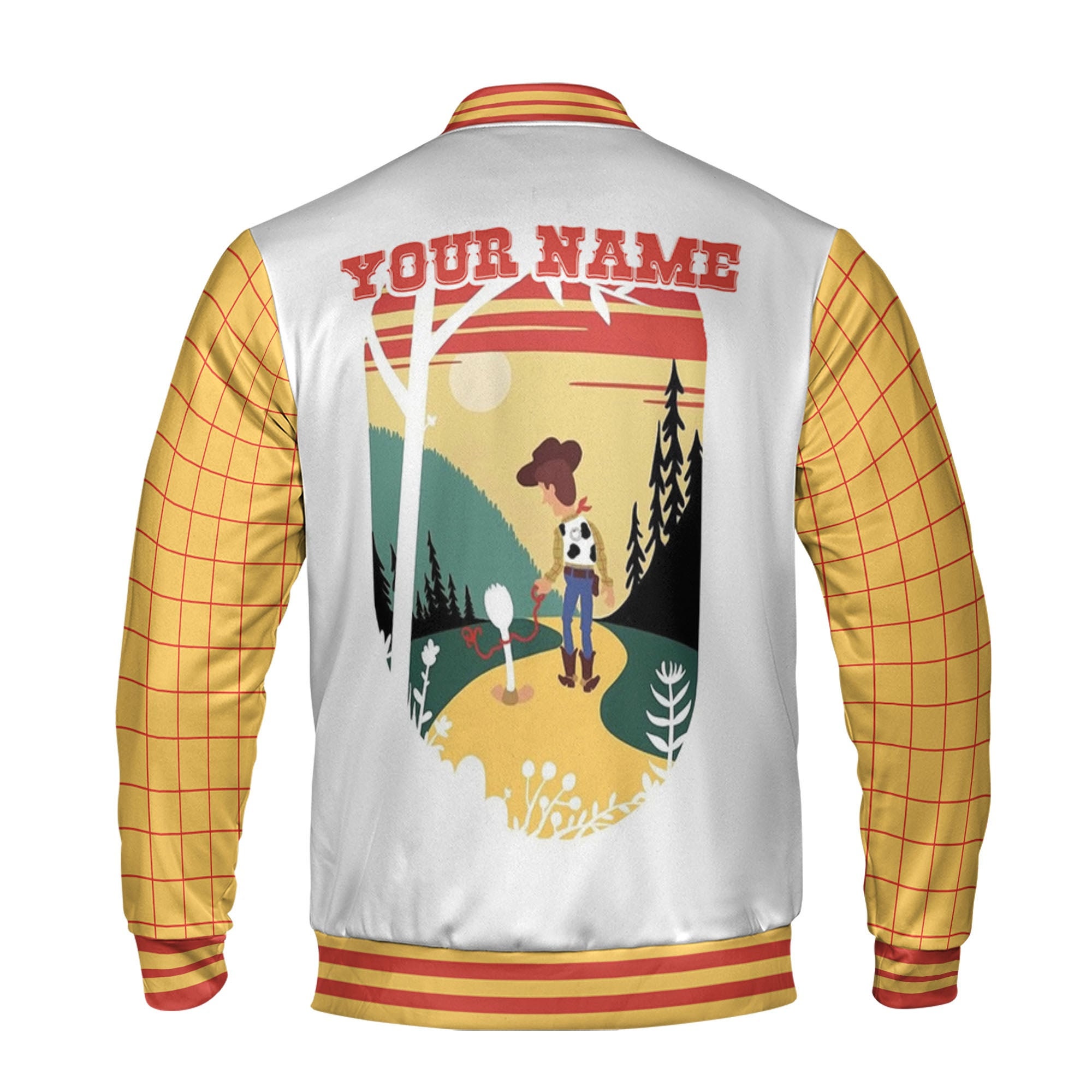 Toy Story Woody Disney Dibujos Animados Chaqueta de Béisbol