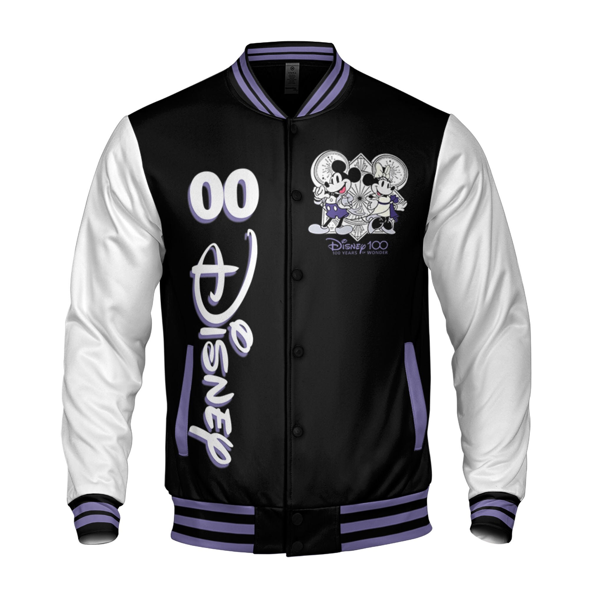 Discover Personalized Disney 100 Years Disney Baseball Jacket