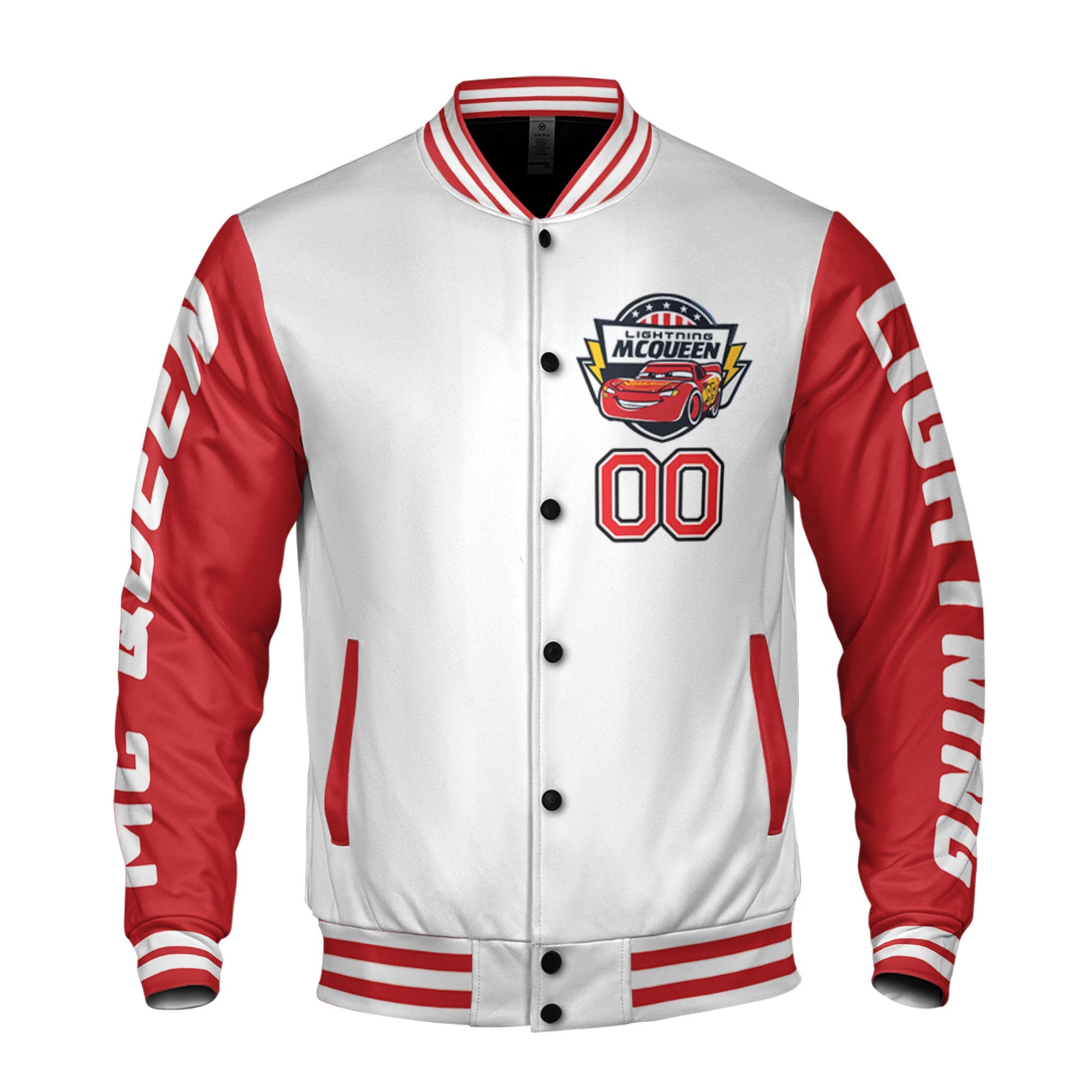 Discover Personalized Cars Lightning Mcqueen Disney Baseball Jacket