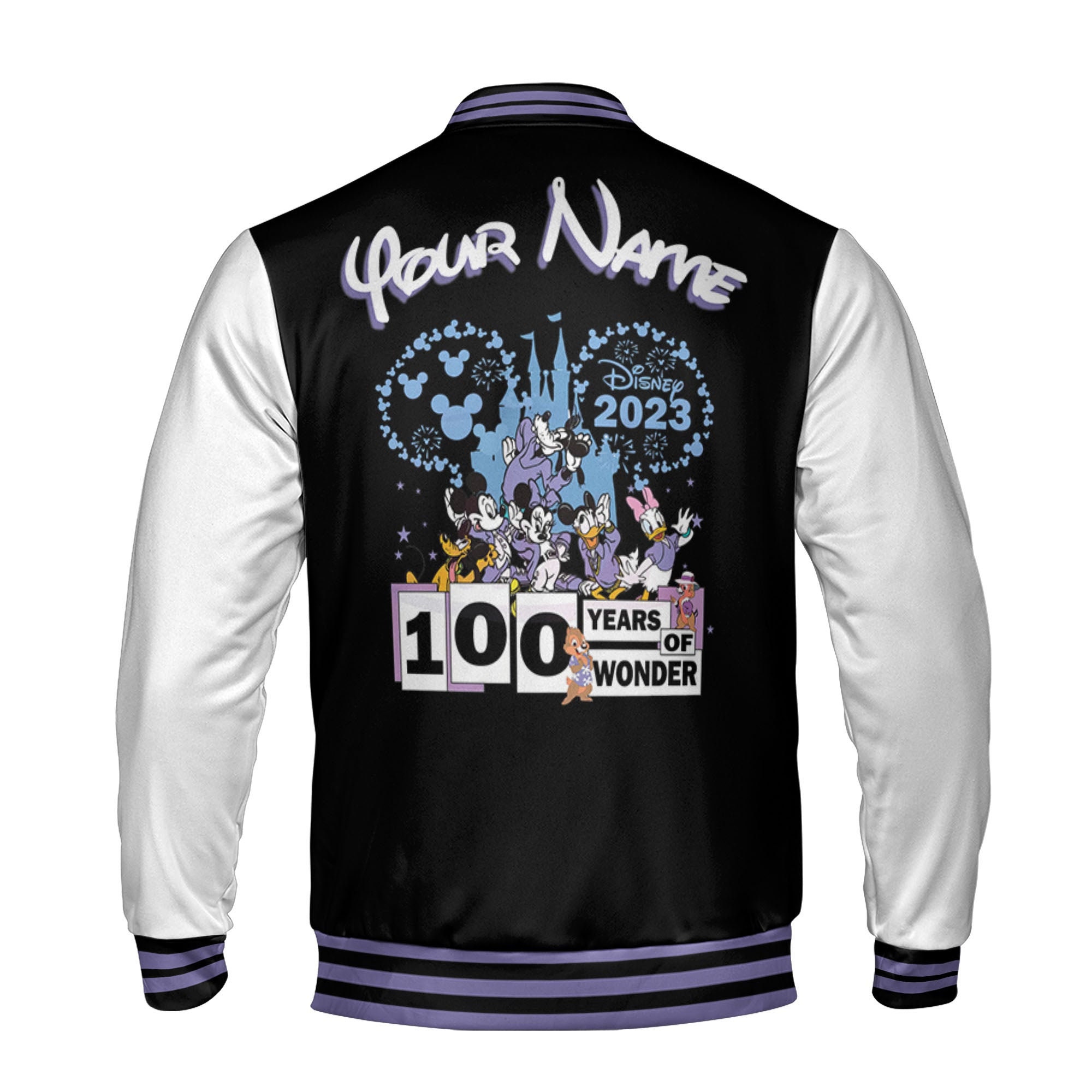 Discover Personalized Disney 100 Years Disney Baseball Jacket