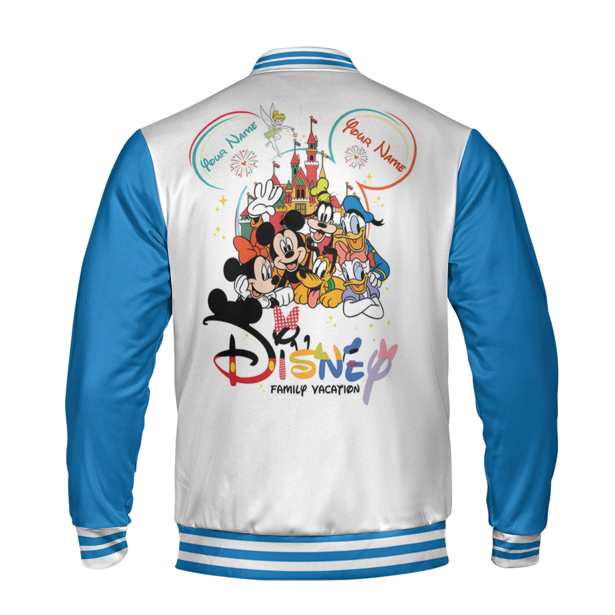 Discover Personalized Disney Family Vacation Donald Disney Baseball Jacket