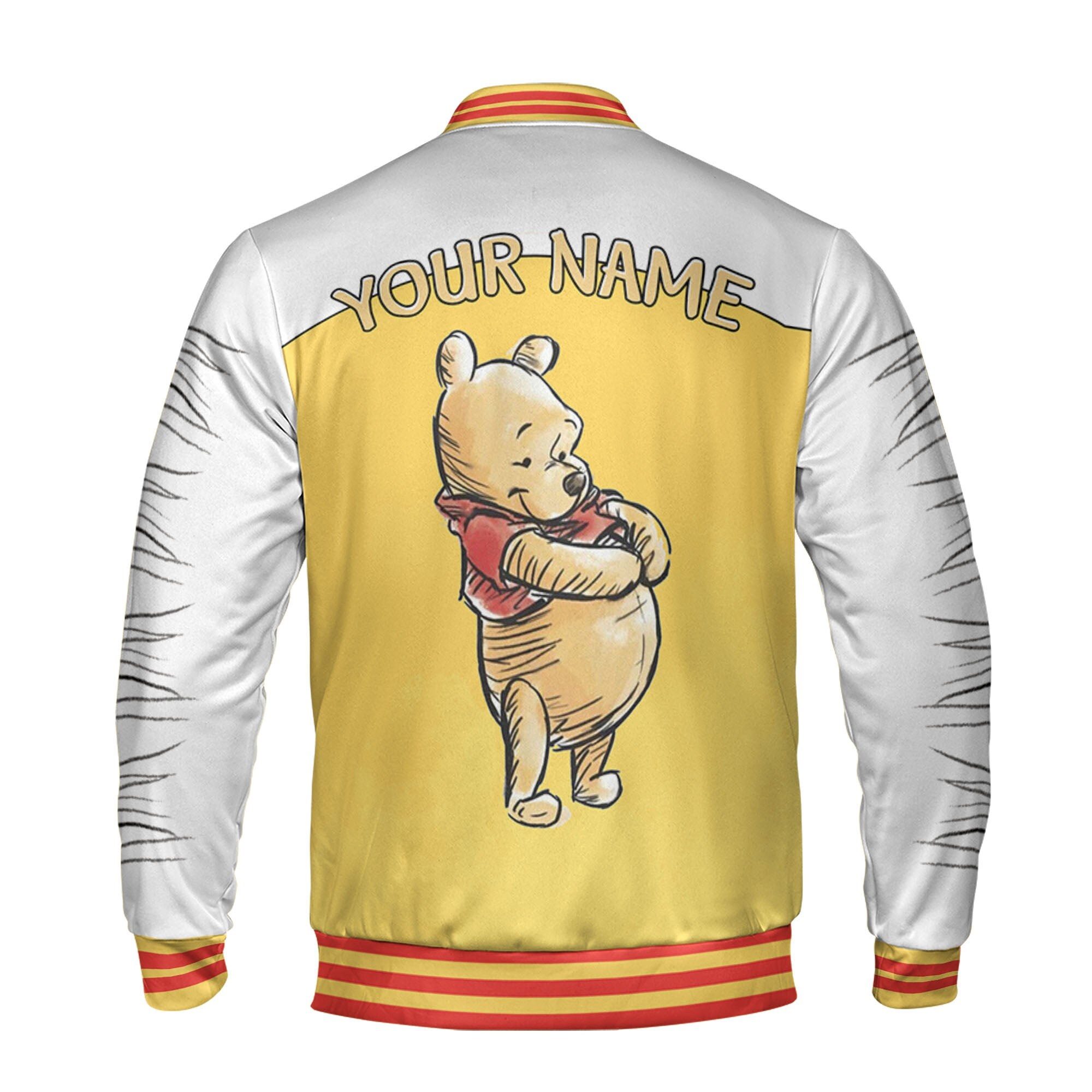 Discover Personalized Winnie the Pooh Disney Baseball Jacket