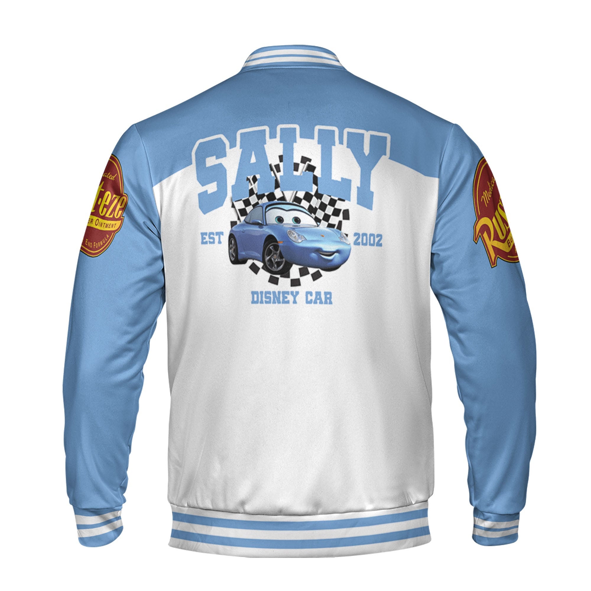 Discover Personalized Cars Team Sally Disney Baseball Jacket