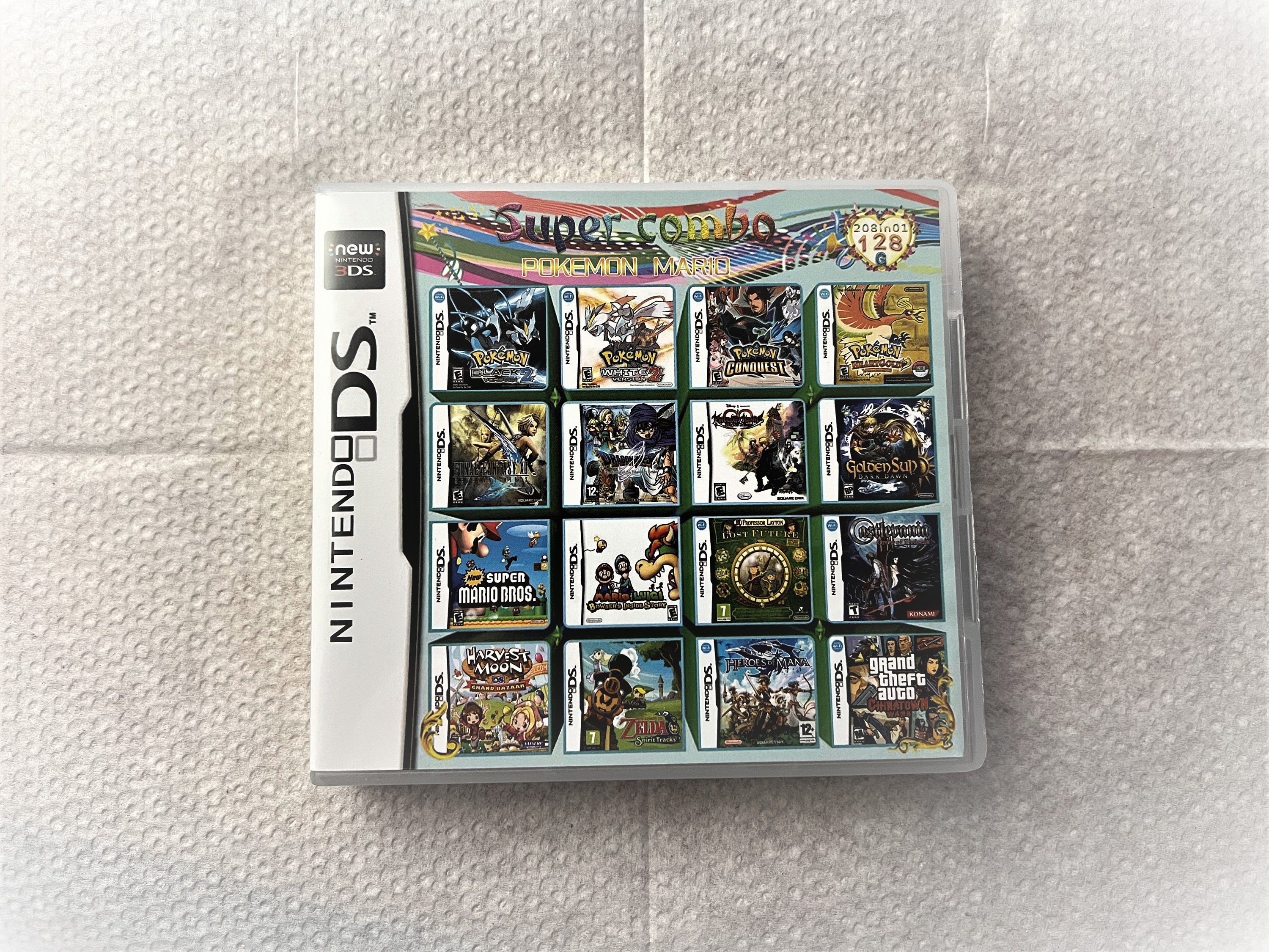  208 in 1 MULTI CART Super Combo Video Games Cartridge Card for  Nintendo DS NDS 3DS XL 3DSXL 2DS NDSL NDSI : Video Games