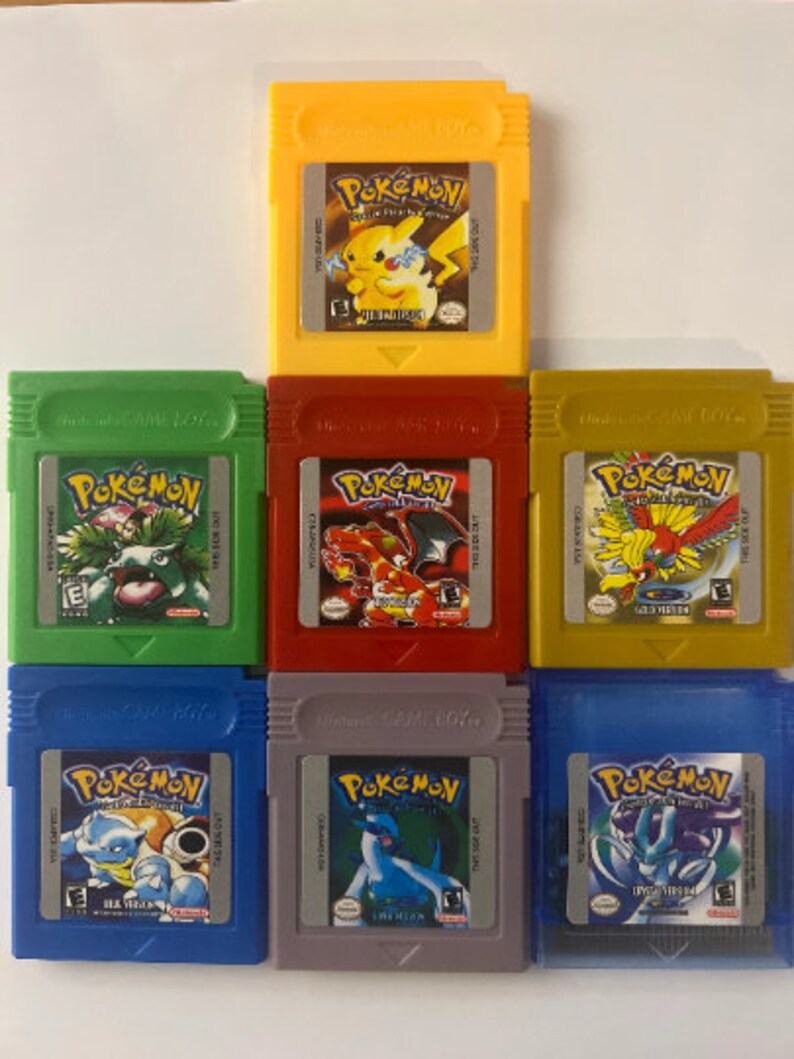 GBA Pokémon Nintendogame Boy Advance Pokemon Games Silver Etsy