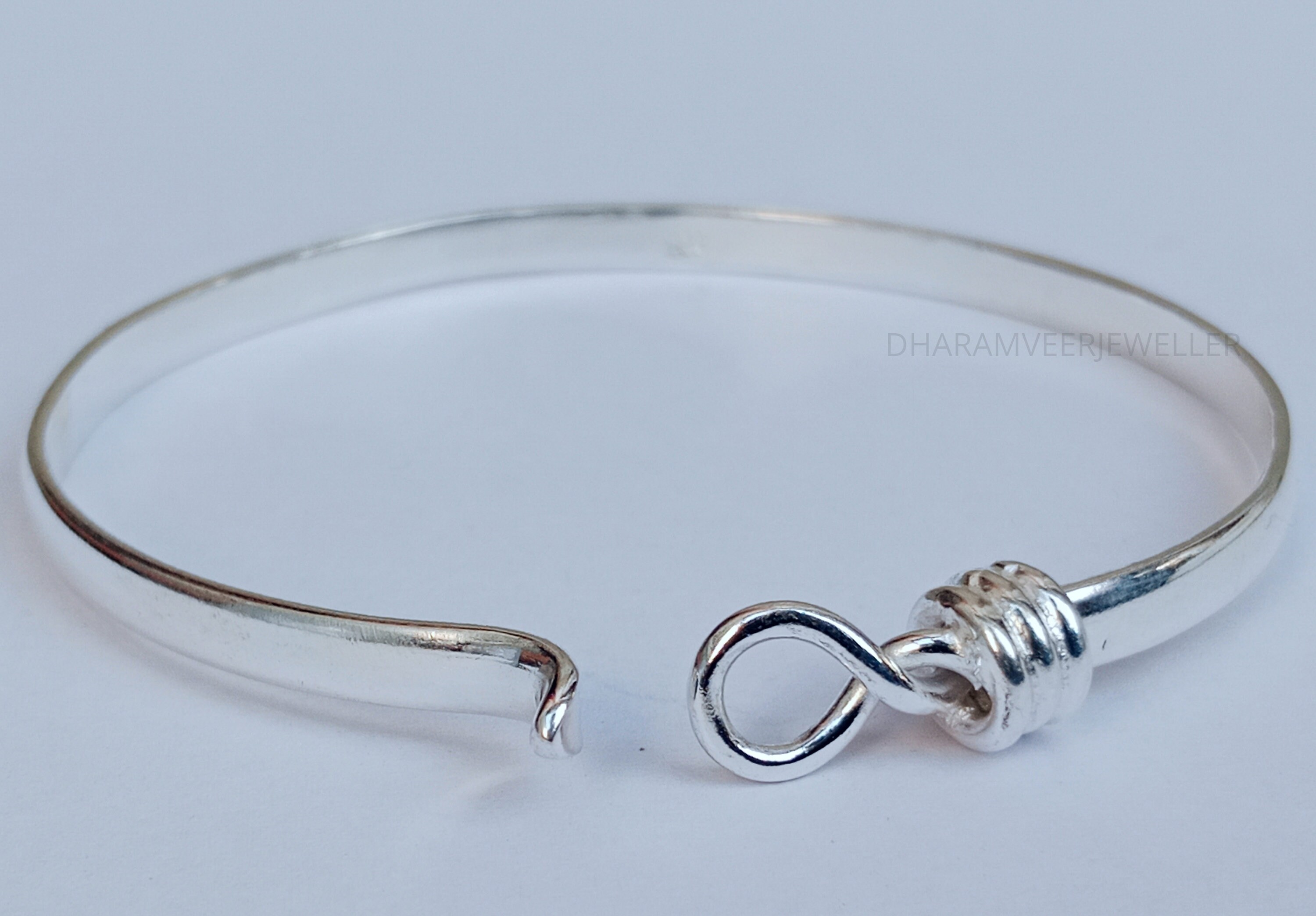Solid 4mm Wide Silver Cuff Bracelets, Handmade Mens Silver Bracelets, Hammered Clip Hook Bangle Bracelets, Chunky Statement Bracelets Size