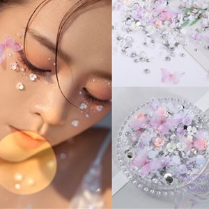 3D Circle Face Sticker Rhinestone Jewelry Festival Eye Makeup for Coach EDC  