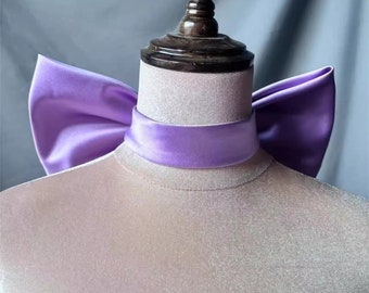 Purple Neck Decoration Pullover Bow/Neck Purple Bow/Tube Top Dress Separates/Bridal Dress Accessories/Wedding Separates/Custom Color